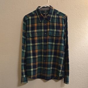Toad&Co Plaid Flannel - Green & Blue - Small